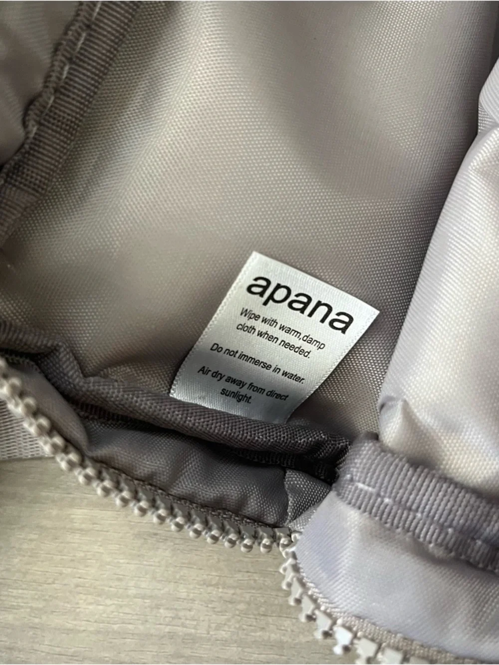 Apana Light Gray Taupe Belt Bag Fanny Pack Crossybody bag Adjustable Strap